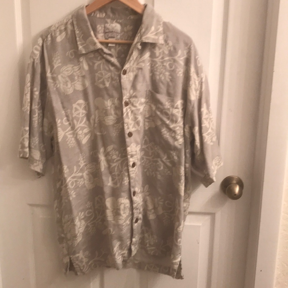 Slightly worn vintage grey L Tommy Bahama Shirt